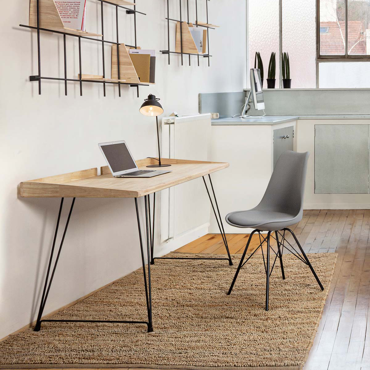 Scrivania District japandi design giapponese scandinavo